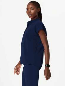 HOMEYEE Uniformkittel-Set mit Stehkragen, retro professionelle Pendler Business Sport Zweiteiler