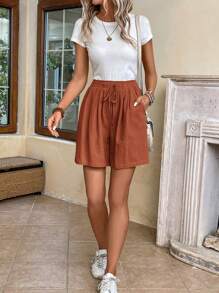 EMERY ROSE Women's Vacation Casual Solid Loose Shorts