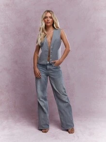 MISSGUIDED Áo gi lê - Xám - Xem 4