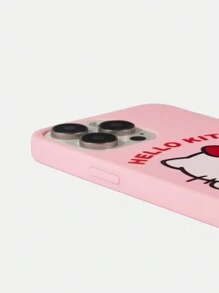 HELLO KITTY AND FRIENDS | SHEIN Vỏ điện thoại họa tiết hoạt hình màu hồng thời trang - Hồng - Xem 5