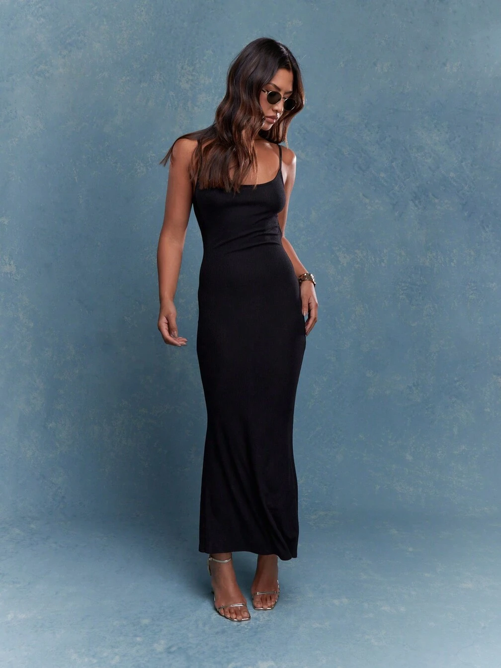 flared hem cut out maxi dress Long Sleeve Cut Out Maxi Dress (Cream)