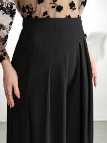 Modelyn Women's Solid Color Simple Daily Trousers - Black - View 4