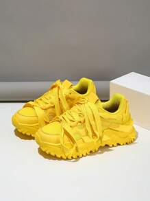 Fall/Winter Comfortable And Fashionable Outdoor Casual Shoes. Suitable For City, Commuting, Fitness Or Travel. Round-Toe, Low Vamp, Color-Blocked, Versatile, And Perfect To Give As A Gift For Women's Sports Shoes,Sneakers For Women