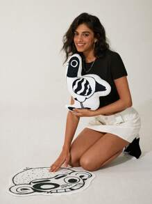 GAWX Artist White Edge-Wrapped Anti-Slip Faux Cashmere Carpet, Holiday, Valentine's Day - Multicolor - View 5