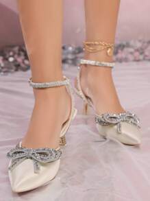 Fall/Winter 2025 Fashionable High Heeled Pointed Toe Women's Short Boots With Side Zipper And Sweater,Women Pumps