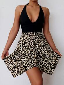 SHEIN Swim Ladies' Printed Swim Dress (Random Pattern) - Copyright Purchased Summer - Multicolor - View 5