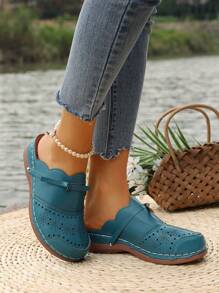 Women's Plus Size Bowknot Closed Toe Slippers, Brown, Wedge Heel And Platform Sandals