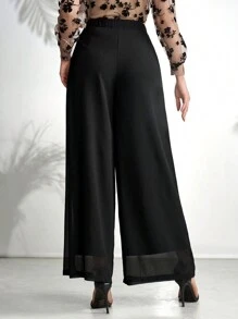 Modelyn Women's Solid Color Simple Daily Trousers - Black - View 2