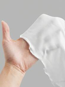 Panda Text Pattern Women's Pajama Top - Multicolor - View 5