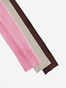 Easithlete 4 PCS Women's Solid Color High-Waisted Daily Workout Leggings Yoga Pants - Multicolor - View 6