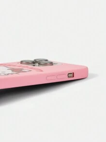 HELLO KITTY AND FRIENDS | SHEIN Vỏ điện thoại họa tiết hoạt hình màu hồng thời trang - Hồng - Xem 7