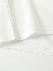 SHEIN Baby Boys' Short Sleeve Knitted Printed Top And Shorts Set - Blue - View 8