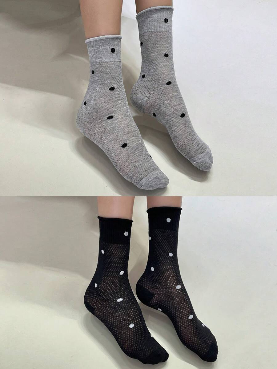 DAZY Women's Random Printed Simple Daily Socks - Multicolor - View 1