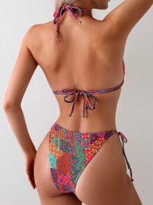 Swim Vcay Ladies' Printed Swimwear Set Random Print, 2pcs/Set, Copyrighted Summer - Multicolor - View 2