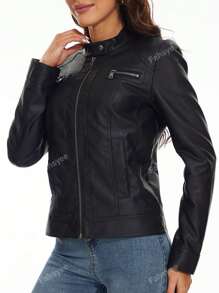 Fashionable & Versatile Stand Collar Zip-Up Jacket