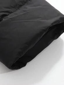 DAZY Chaqueta acolchada con capucha de unicolor casual para mujer en invierno