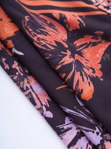 Flirla Top de tube simple style aléatoire imprimé pour femmes, pour un port quotidien
