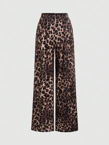 Chiquease Women's Leopard Print Cami Top And Long Pants Set, Simple Daily Wear - Multicolor - View 8