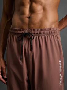 Coreblaze Pantalones largos casuales de unicolor de estilo novio, pantalones de chándal sencillos para uso diario - Marrón - Ver 7