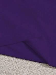 SHEIN Unity 女士夏季實色短款背心上衣 - 紫羅蘭色 - 查看 3