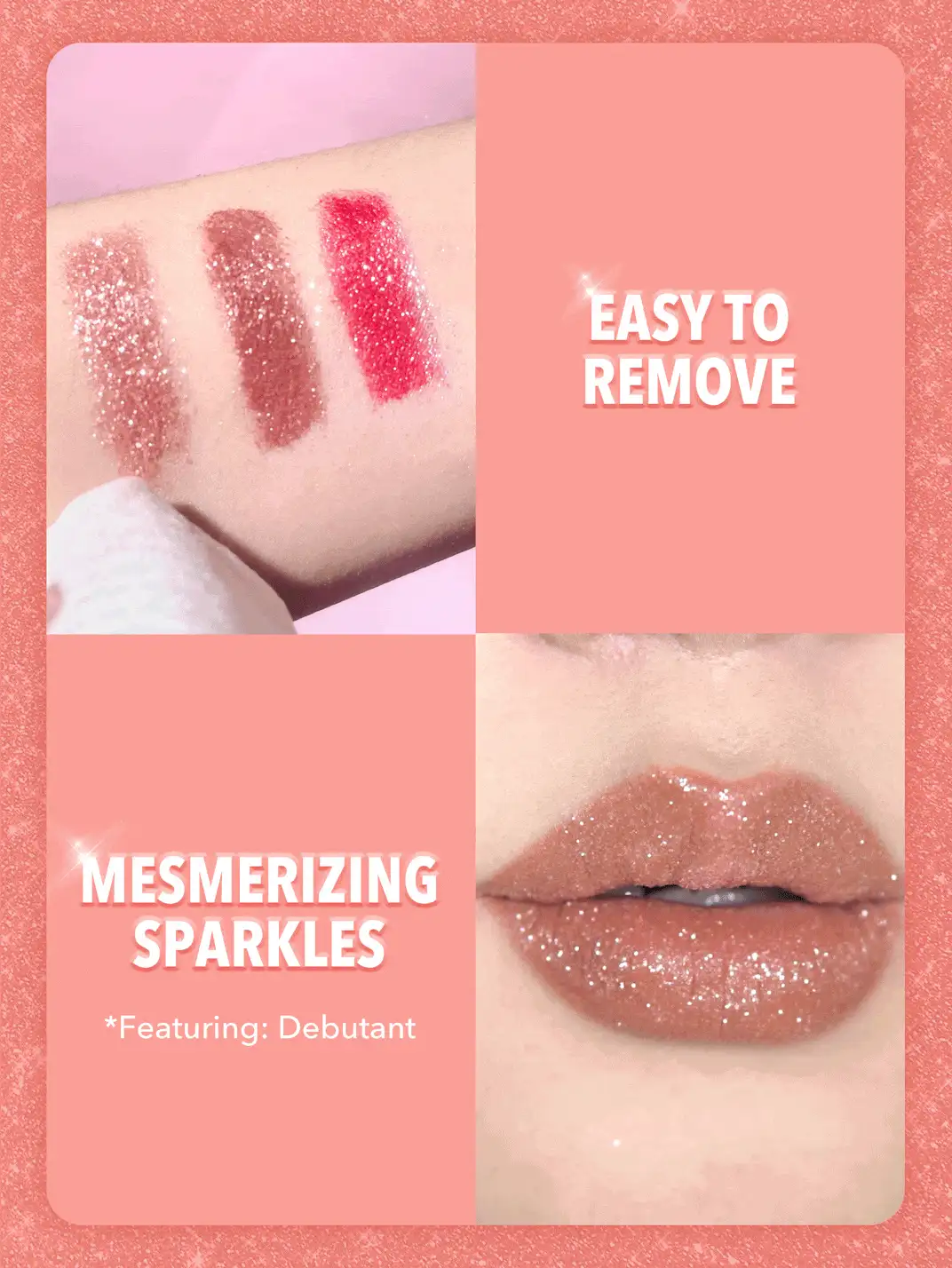 SHEGLAM Kit De Brillo Labial Lip Dazzler Glitter-Debutante Brillo Labial De Larga DuracióN Kit De Brillo Labial LíQuido No Pegajoso Super Stay LáPiz Labial LíQuido LáPiz Labial LíQuido Rosa Y2K GraduacióN CumpleañOs Vacaciones Verano OtoñO Y2K Elegante Moda Mujeres NiñAs Maquillaje CosméTico Belleza Fiesta Playa Viaje Camping Aire Libre Escuela Campus ExcursióN Festivales DecoracióN Regalo Presente Rosa Chica Cosplay Mejor Color Encanto Vibra