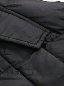 DAZY Women's Sleeveless Vest With Pockets, Black, Winter Women Clothes, Padded Coat Women