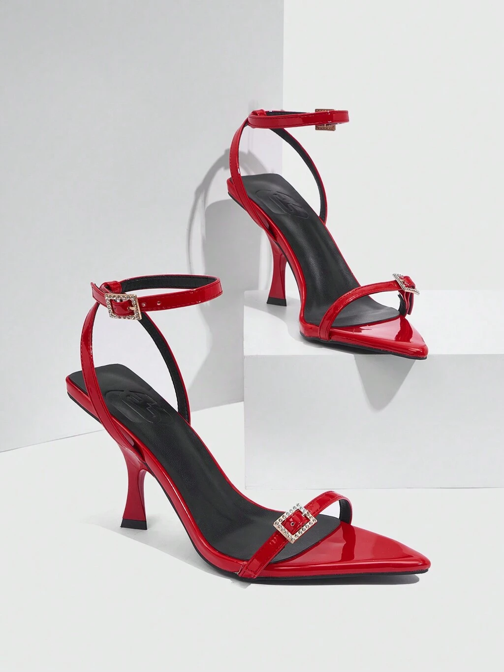 CUCCOO SZL Round Toe Thin High Heel Fashionable Cute 3D Flower Romantic Wedding Party Women High Heel Sandals, Graduation Heel, Prom Heels For Summer Elegant Sandals Disco Party Night Out Spring Shoes Spring Break Easter For Christmas Spring Shoes