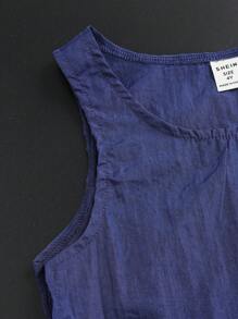 Jungen cooles Arbeitskleidung Westen- und Shorts Set, Frühlings- und Sommer tägliche Kleidung