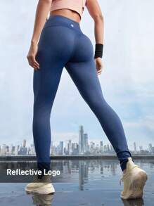 Gameset SHEIN Sport Leggings exteriores sencillos de unicolor para mujer