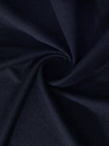 Set de 2 piezas de shorts de verano de unicolor para hombre para uso en casa