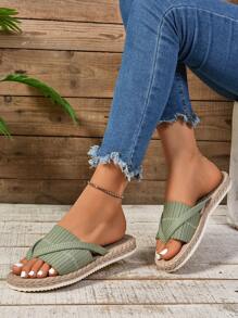Sandalias de playa modernas para mujer, separador de dedos, tamaño grande, para vacaciones al aire libre - Multicolor - Ver 7