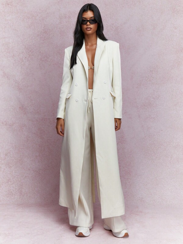 MISSGUIDED Blazer cu paragate până la gleznă, ținută business casual