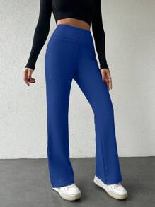 EURMUSE Pantalones Acampanados Para Mujer - Azul - Ver 5