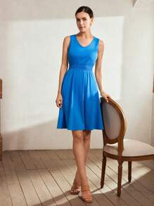 MOTF Classy KLASSIEKE OVERHEMD TAILLE A-LIJN TANKJURK