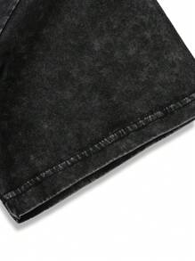 Men's Summer Monster Printed Round Neck Short Sleeve Casual T-Shirt - Black - View 7