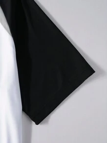 Manfinity Hypemode Men Loose Graphic Collar Polo Shirt, For Friends, For Going Out - Multicolor - View 4