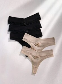 Snug Zone 5入組女士休閒運動風格簡約內褲 - 彩色 - 查看 1