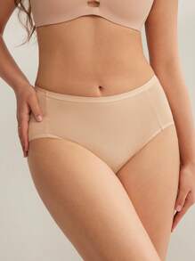 LUVLETTE 3 条装透气棉质基础款高腰三角裤女士内裤套装 - 蓝色款也适合少女、青少年和儿童 - 彩色 - 查看 7