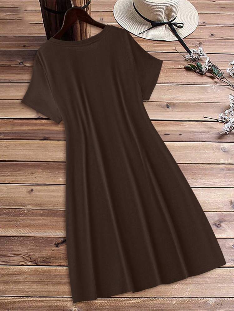 Women's Casual Heart Graphic Short Sleeve Bodycon Mini Dress/Skirt Set, Summer Suitable For Going Out Chic Dress