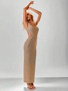 Aloruh Women's Sexy Backless Slim Fit Spaghetti Strap Long Dress, Summer