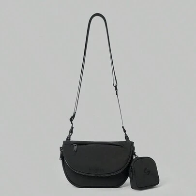 GLOWMODE 1.5L Easy Commute Water-Resistant Shoulder Strap Bag With Clippable Nano Pouch Daily Casual  Spring Summer