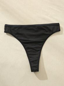 سروال أسود ضيق وجذاب مصنوع من قماش مطفي مريح - الأسود - مشاهدة 4