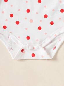 20pcs Newborn Baby Set - 5 Bodysuits + 5 Pants + 5 Hats + 5 Pairs Of Gloves, Summer - Red - View 6