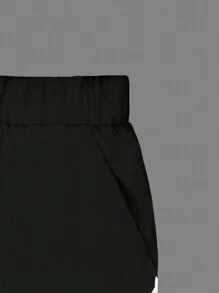 SHEIN Unity Quần short tập thể dục eo thấp eo thấp mùa hè dành cho nữ - màu đen - Xem 4