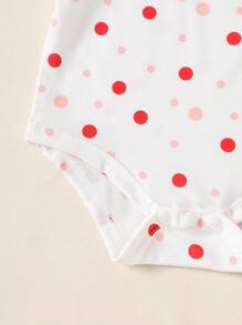 20pcs Newborn Baby Set - 5 Bodysuits + 5 Pants + 5 Hats + 5 Pairs Of Gloves, Summer - Red - View 5