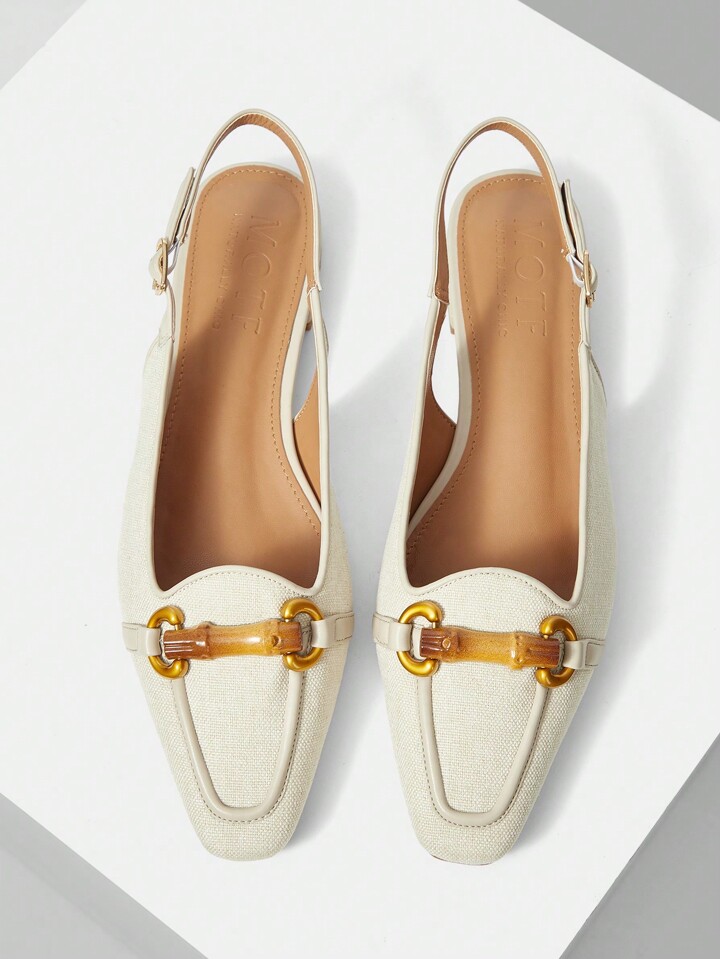 Bamboo pointed toe flats shop
