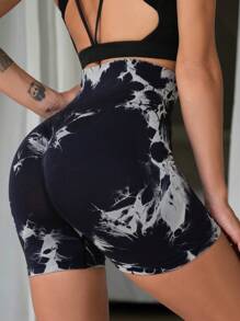SHEIN Sport Studio 3pcs Women's Solid Color Printed Simple Casual Sports ShortsWomen Sweat Shorts, Gym Short, Biker Short