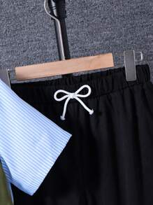 SHEIN 青少年男孩短式背心、襯衫及貨物褲2件組 - 彩色 - 查看 7