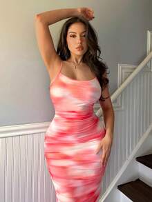 Firerie 女性結繩染花印花細肩帶夏季連衣裙 - 彩色 - 查看 3