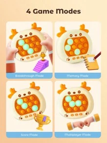 Teckwe Zabawki dla dzieci Prasa Radość, Decompression Breakthrough Puzzle Game Machine, Pop Push Puzzle Game, Cute Astronaut Handheld Game Zabawki Antystresowe Dla Dorosłych Relaks Ulga, Idealny Prezent Na Urodziny Dzieci Prezenty Bożonarodzeniowe, Must-Haves Na Jesienne I Zimowe Wakacje Camping Niezbędne Akcesoria Wakacyjne, Artykuły Kempingowe